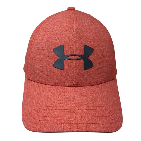 Under Armour Fitted Hat Red XL UA Classic Fit Solid 6 Panel Outdoor - Picture 1 of 9
